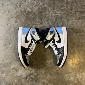 Jordan 1 Retro High OG Silver Toe Women’s 8.5 | Black White Metallic Chrome